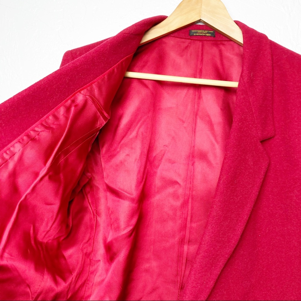Talbots Red Wool Blazer Jacket - Picture 5 of 7